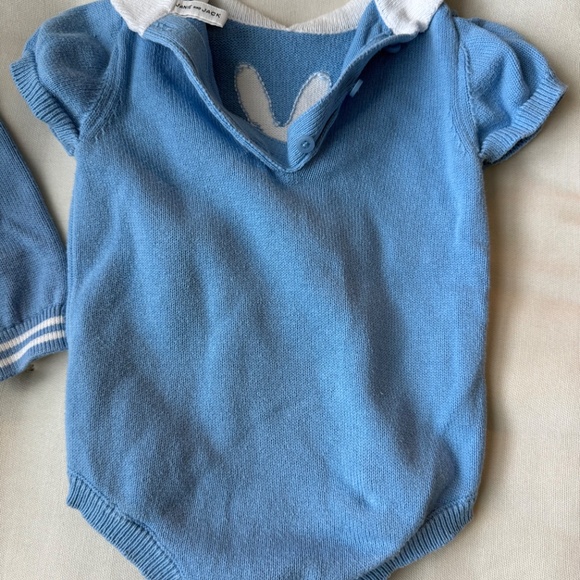 Janie & Jack Bunny Bubble and Sweater 3-6M - Picture 3 of 5